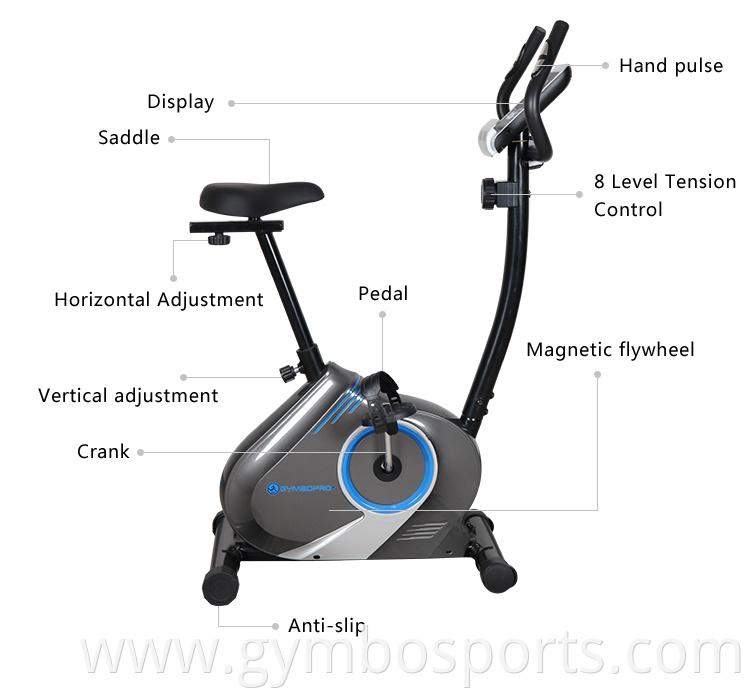 Hot Selling Magnetic Upright Fitness Exercise Bike with Resistance